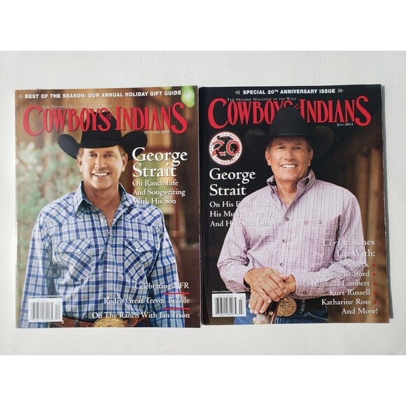 Other - Bundle Of 2 Cowboys & Indians Magazines Featuring George Strait 2009 & 2013